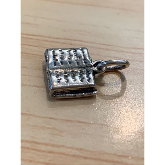 Book Sterling Silver Jewelry Charm - Picture 5 of 5